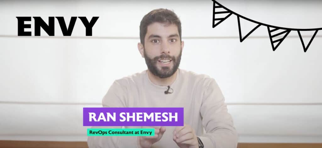 Ran Shemesh, Envy's RevOps Consultant